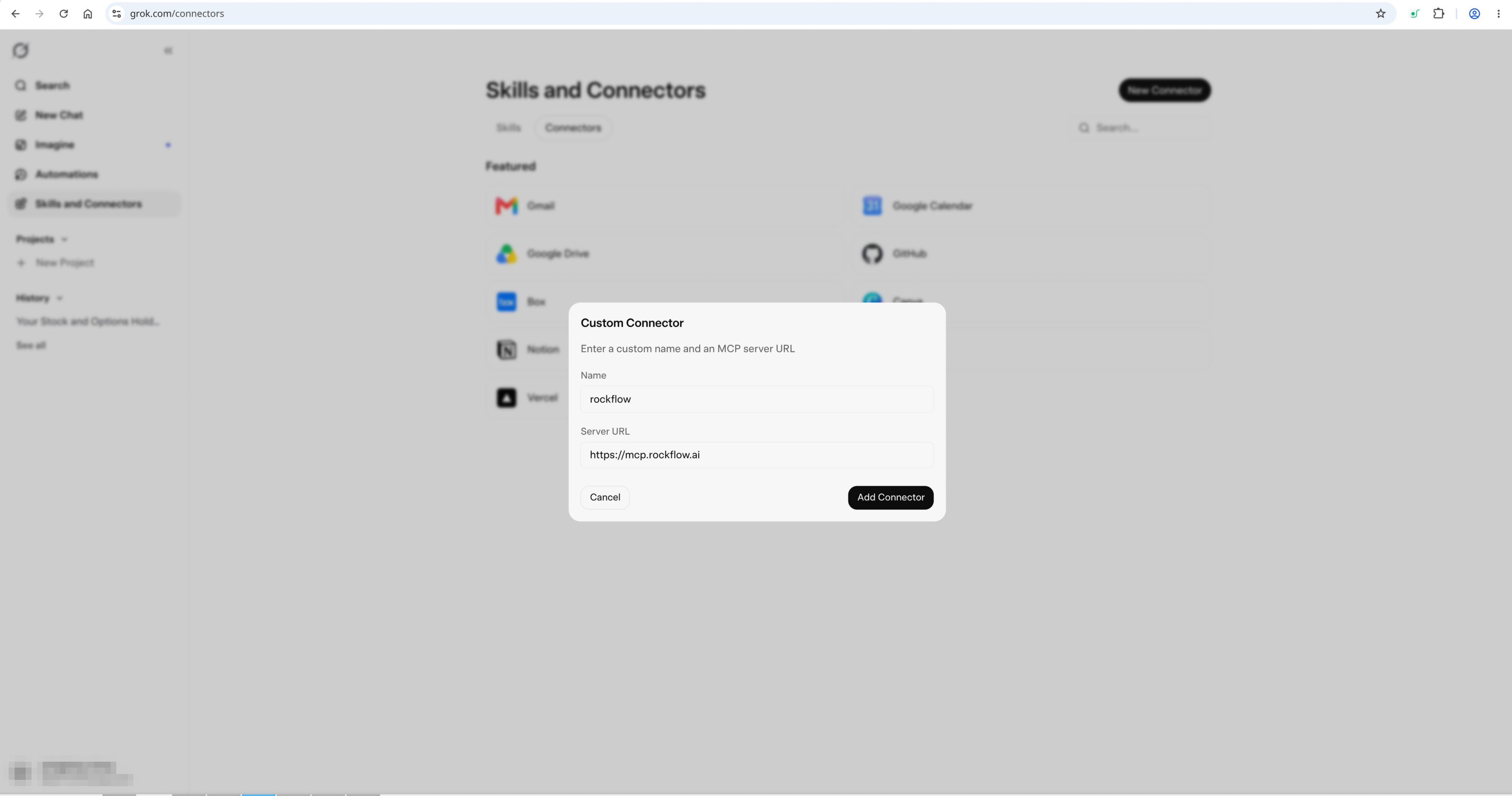 RockFlow OAuth authorization flow